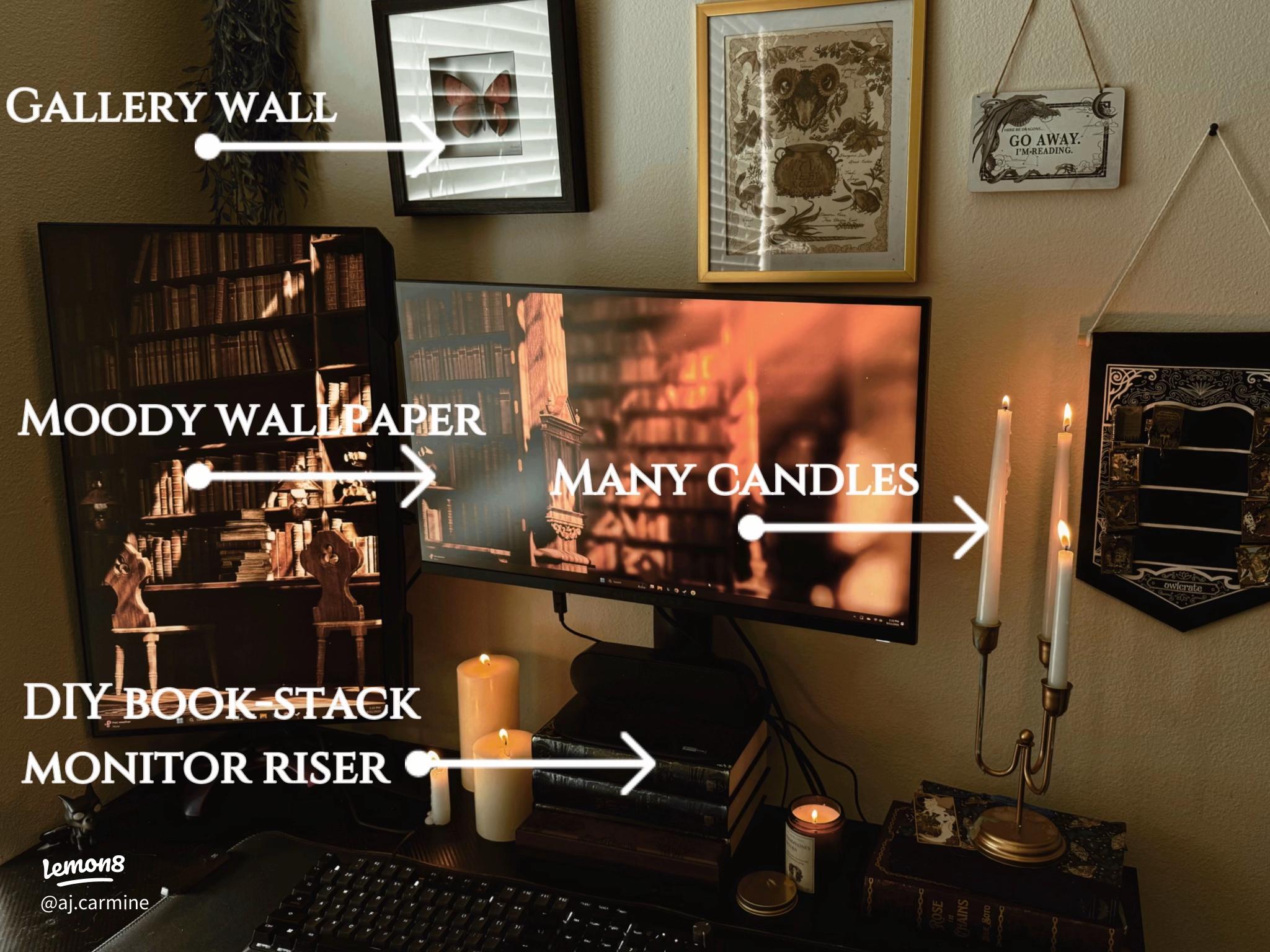 Feature wall setting with graphic decorative artwork